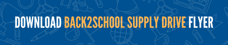 Download Back 2 School Supply Drive Flyer