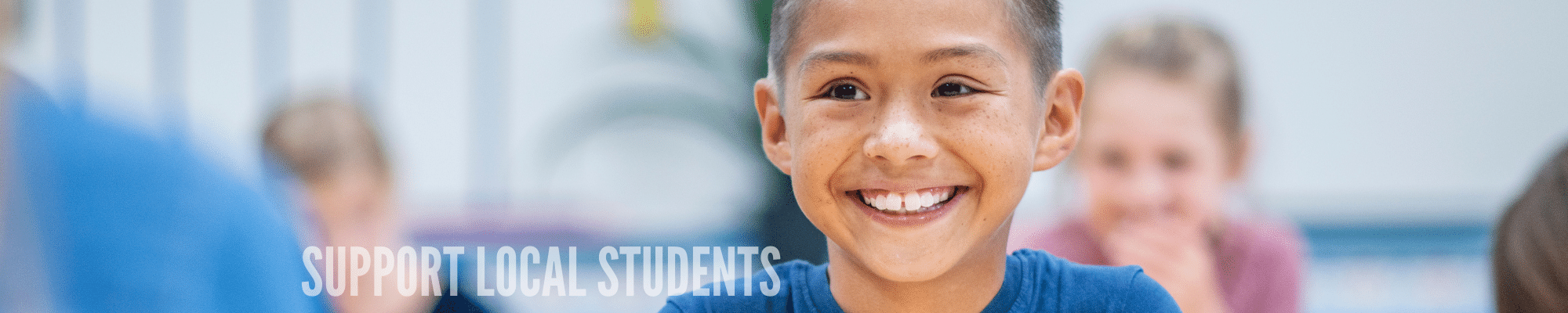 Support local students header.